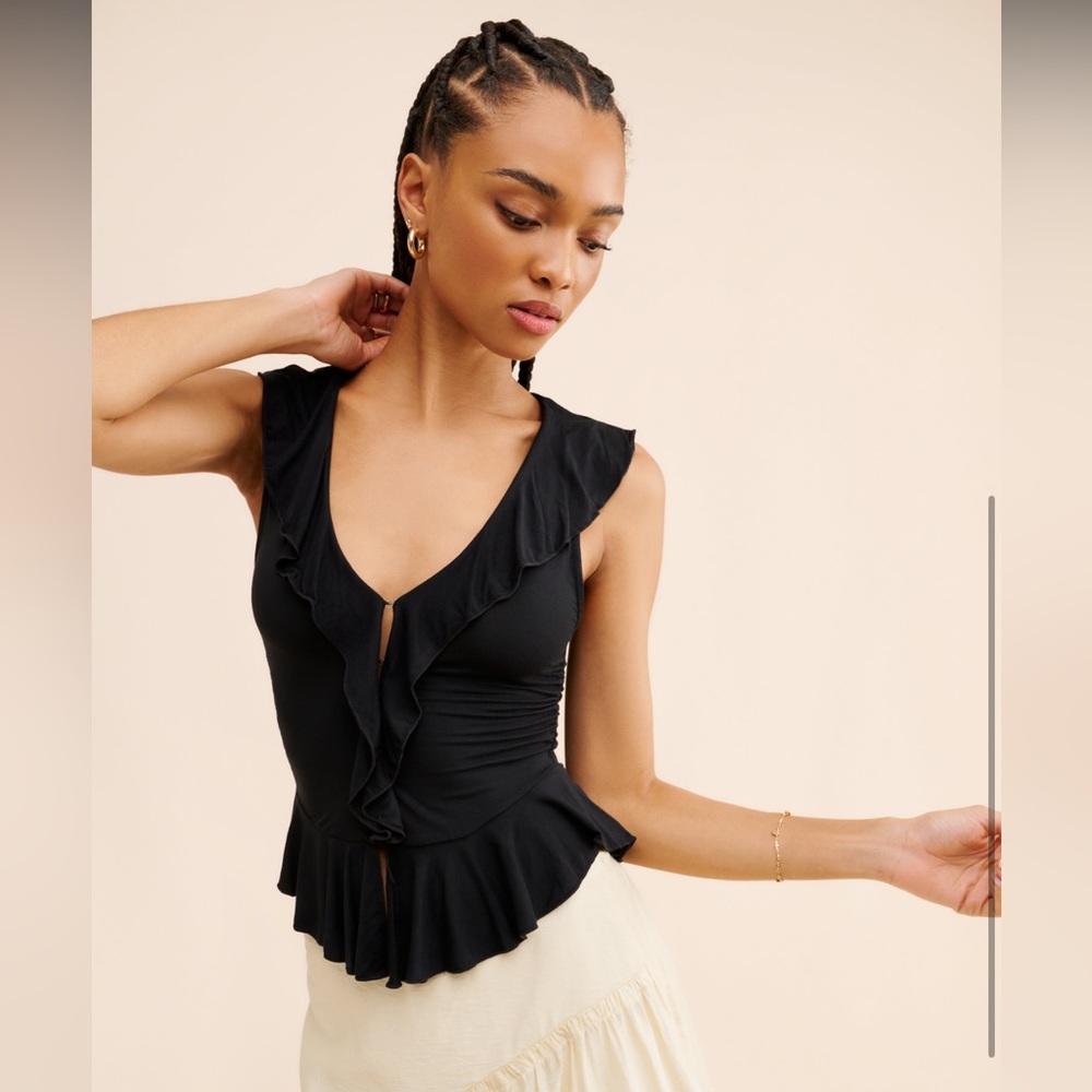 Free People Ruffle Me Away Tank